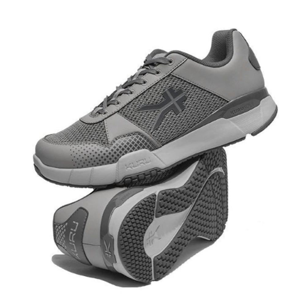 Kuru Mens Quantum 2 Walking Sneaker US 13 Wide EU 47 Grey Athletic EUC